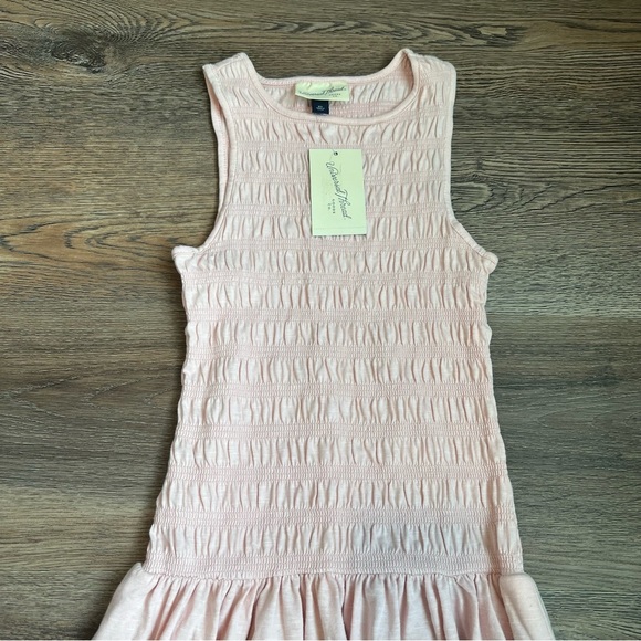 Women's Smocked Knit Maxi a-Line Dress - Universal Thread™ Pink XS: Sleeveless - Picture 5 of 8